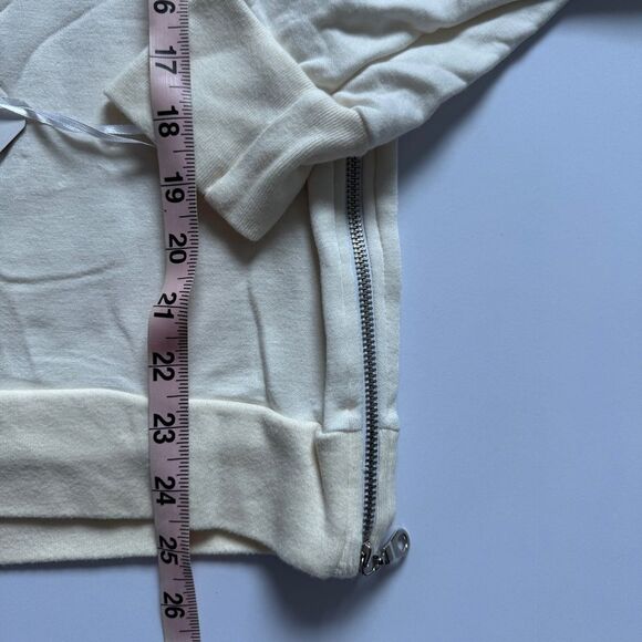 Michael Lauren Cream Oat Long Sleeve Zipper Side Sweater Size Small NWT - Picture 4 of 5